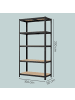 SONGMICS Schwerlastregal Cozory in Schwarz - (B)100 x (H)200 x (T)50 cm