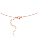 Steel_Art Halskette Damen mit Stein Iva silberfarben poliert in rosegoldfarben