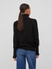 Vila Rollkragen Strickpullover mit Ballonärmel VILOU in Schwarz