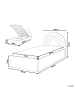 Beliani Kinderbett ANET in Weiß - (W) 106 x (H) 100 x (L) 218 cm