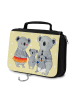 Mr. & Mrs. Panda Kosmetiktasche Koala Familie ohne Spruch in Gelb Pastell