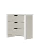 CALICOSY Kommode NAIROBI in Grau - (W) 88  x (H) 80  x (L) 43  cm