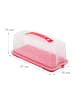relaxdays Kuchenbox in Rot - (B)37x (H)15 x (T)16 cm