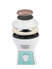 VITALmaxx Hornhautentferner mit Saugfunktion 3-tlg. 6V weiß/türkis  Weiß