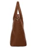 Cluty Handtasche echt Leder in cognac