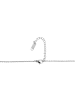 Adeliás Damen Halskette – Ankerkette aus Edelstahl mit Zirkonia 43 cm in silber