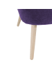 others SESSEL Kathy Bezug Veloursstoff Buche natur / violett