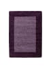 KADIMA DESIGN Teppich Hochflor Shaggy Waschbar Bordüre RHEIN Strapazierfähig in Violett