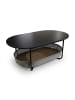 relaxdays Couchtisch in Schwarz/ Dunkelgrau - (B)100 x (H)55 x (T)45 cm