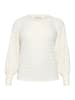 KAFFE curve Langarm-Bluse KCtina in Chalk