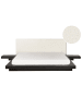 Beliani Wasserbett ZEN in Braun/Weiß - (W) 328 x (H) 86 x (L) 229 cm
