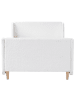 Beliani Einzelbett LAYE in Weiß/Braun - (W) 100 x (H) 58 x (L) 216 cm