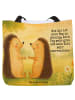 Mr. & Mrs. Panda Shopper Igel Liebe Design mit Spruch in Weiß