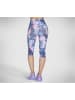 Skechers 3/4-Leggings "GOWALK HW SUMMER ROSE CAPRI" in Blau / Hellrosa
