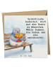 Mr. & Mrs. Panda Grußkarte Taube Winter Pommes Design mit Spruch in Weiß