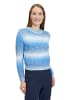 BETTY & CO Strickpullover mit Rundhalsausschnitt in Blue/ Dark-Blue