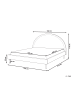 Beliani Doppelbett MARGUT in Beige - (W) 196 x (H) 116 x (L) 214 cm
