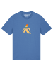 wat? Apparel T-Shirt Rainbow Banana in Bright Blue