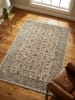 KADIMA DESIGN Teppich Kurzflor Strapazierfähig ADUR Vintage Wohnzimmer in Erdtöne-Grün