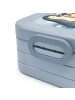 Mr. & Mrs. Panda Meal Prep Box Pinguin umarmen Design mit Spruch in Blau Pastell