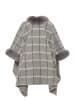 VIRITA Women Poncho in Wollweiss