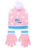 Bluey 2-tlg. Winter Set: Bluey Mütze & Handschuhe in Rosa