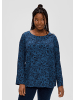 TRIANGLE Bluse langarm in Blau