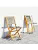 Outsunny Gartenstuhl Set in Grau 56L x 47,5B x 88H cm