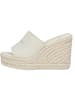 Calvin Klein Plateau-Pantoletten in creamy white