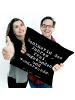 Mr. & Mrs. Panda Sofakissen Rentnerin des Jahres -... mit Spruch in Schwarz