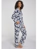 LASCANA Pyjama in blau-gemustert