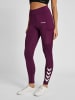 Hummel Leggings Hmlmt Chipo Mid Waist Tights in GRAPE WINE