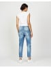 GANG JEANS 94AMELIE CROPPED - relaxed fit in Azure Blue Destroy