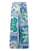 CARTOON Palazzo-Hose mit Gummizug in Green/Blue