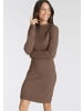 Laura Scott Strickkleid in cognac-meliert