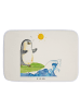 Mr. & Mrs. Panda Badteppich Pinguin Surfer ohne Spruch in Weiß