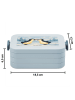 Mr. & Mrs. Panda Lunch Box Pinguin Liebe Design ohne Spruch in Blau Pastell