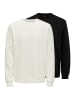 ONLY & SONS Sweatshirt Connor in Schwarz / creme