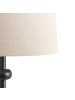 Beliani Stehleuchten KRIOS in Schwarz/Beige - (W) 36 x (H) 159 x (L) 36 cm