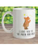 Mr. & Mrs. Panda Tasse Verliebter Bär mit Spruch in Weiß