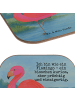 Mr. & Mrs. Panda Tischschoner Flamingo Classic Design mit Spruch in Weiß