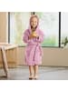 REDBEST Fleece Kinder-Bademantel mit Kapuze Perris in mauve
