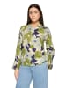 CARTOON Rüschenbluse mit Muster in White/Mint