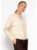 SASSYCLASSY Feinstrickpullover mit strukturierten Streifen in Beige