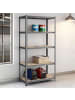 SONGMICS 2er-Set: Schwerlastregal Cozory in Grau - (B)90 x (H)180 x (T)40 cm