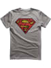 Superman T-Shirt "Superman Mash-Up Shield T-Shirt" in Grau