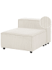 Beliani Sofaelement ARDAL in Weiß/Schwarz - (W) 88 x (H) 68 x (L) 120 cm