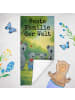 Mr. & Mrs. Panda Badehandtuch Koala Familie zwei Design mit Spruch in Grau Pastell