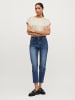 Vila Satain Blusen T-Shirt Kurzarm Basic Top Glänzend VIELLETTE in Beige