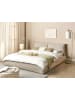 Beliani Doppelbett VINAY in Beige - (W) 196 x (H) 90 x (L) 233 cm